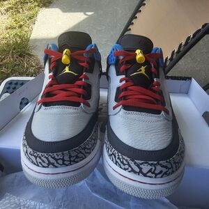 Size 11 - Air Jordan Spizike SE Low Bordeaux - Multicolors
